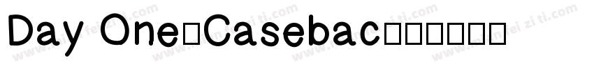 Day One-Casebac字体转换